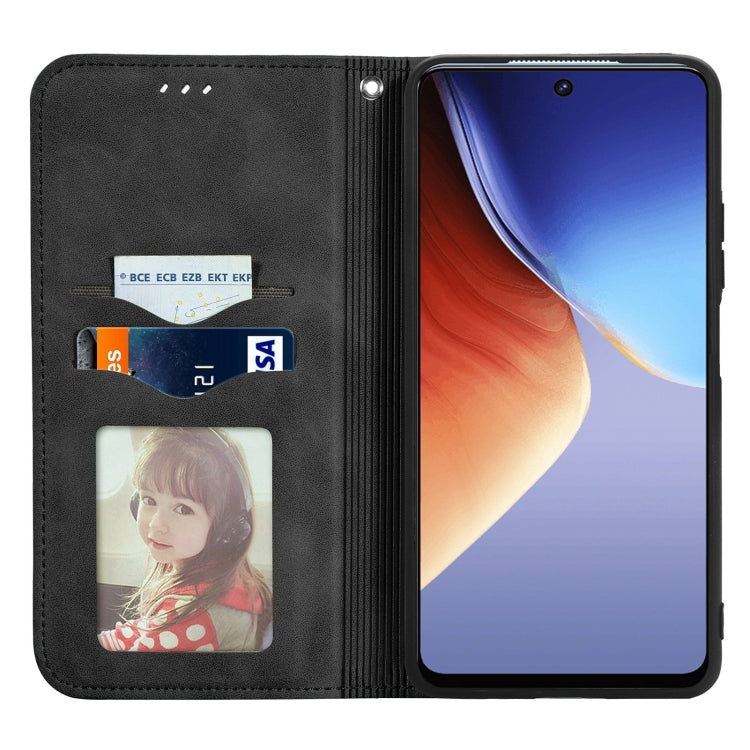 For Tecno Camon 19 Retro Skin Feel Magnetic Leather Phone Case