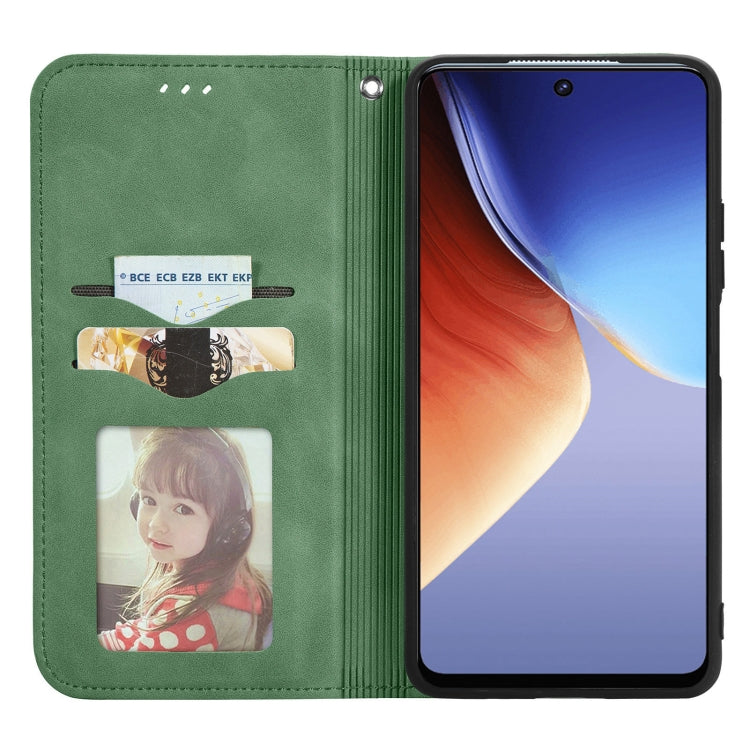 For Tecno Camon 19 Retro Skin Feel Magnetic Leather Phone Case