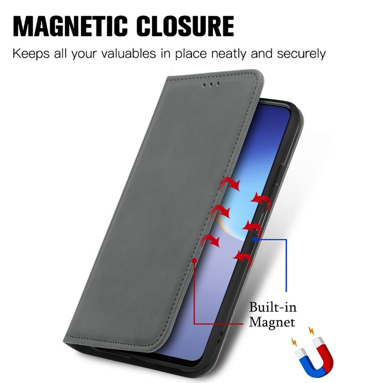 For Tecno Camon 19 Retro Skin Feel Magnetic Leather Phone Case