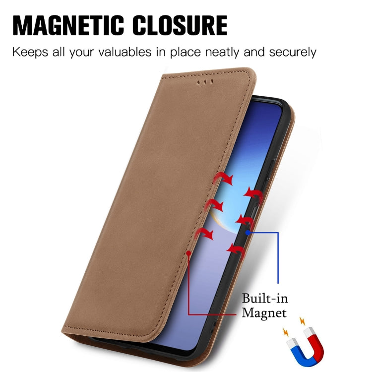 For Tecno Camon 19 Retro Skin Feel Magnetic Leather Phone Case