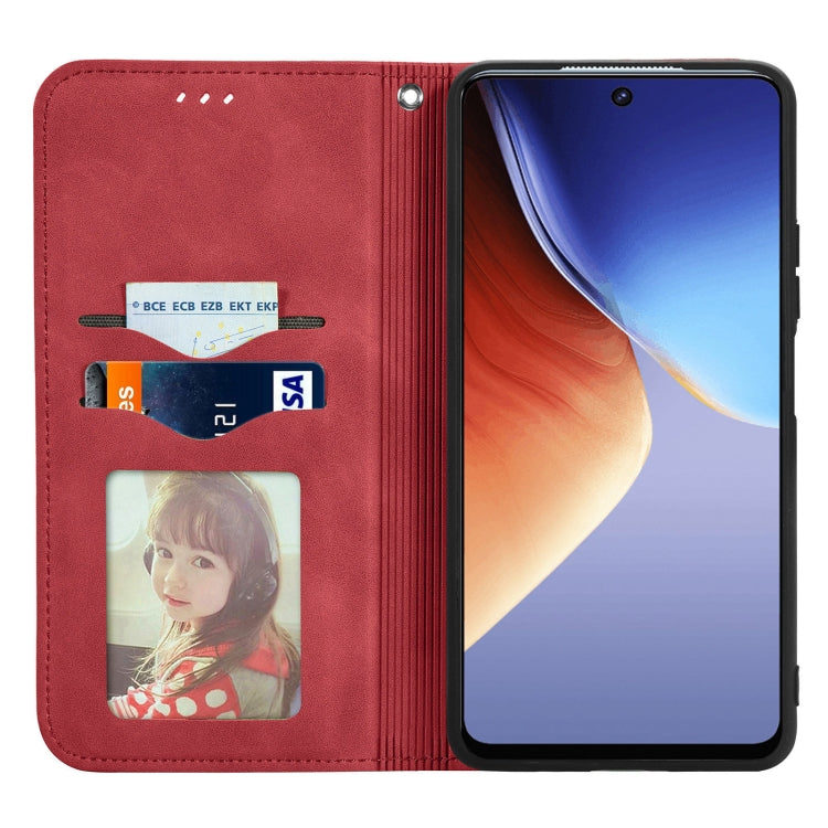 For Tecno Camon 19 Retro Skin Feel Magnetic Leather Phone Case