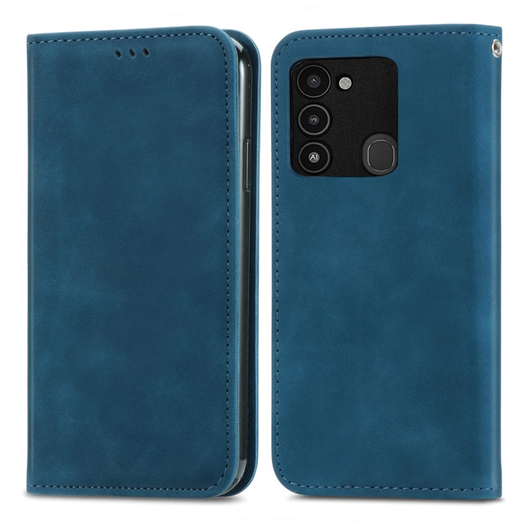 For Tecno Spark 8C Retro Skin Feel Magnetic Leather Phone Case