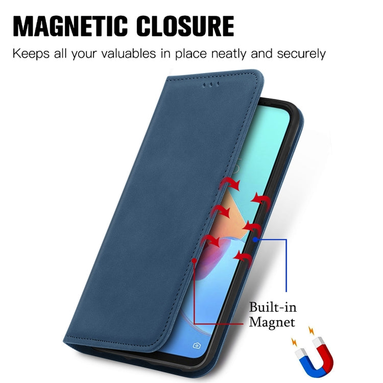 For Tecno Spark 8C Retro Skin Feel Magnetic Leather Phone Case