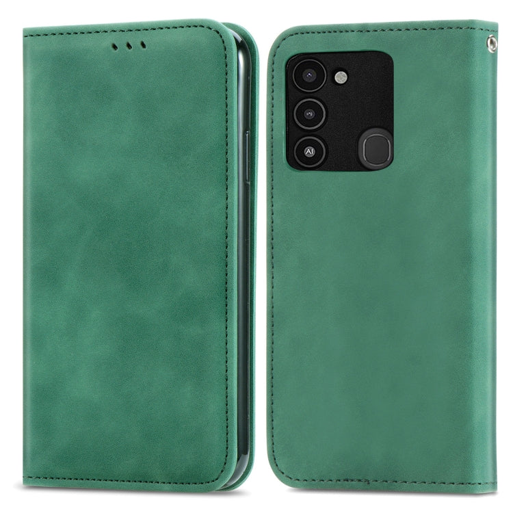 For Tecno Spark 8C Retro Skin Feel Magnetic Leather Phone Case
