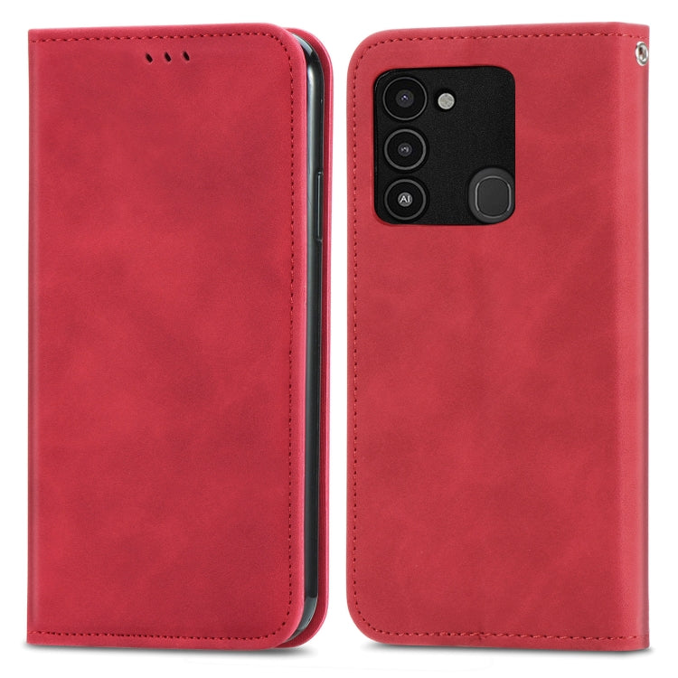 For Tecno Spark 8C Retro Skin Feel Magnetic Leather Phone Case