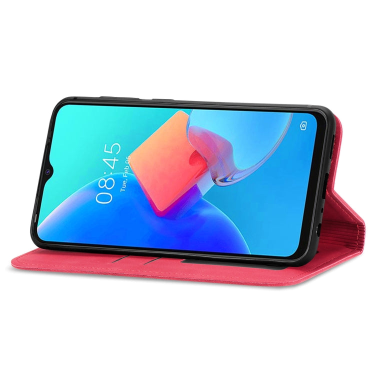 For Tecno Spark 8C Retro Skin Feel Magnetic Leather Phone Case