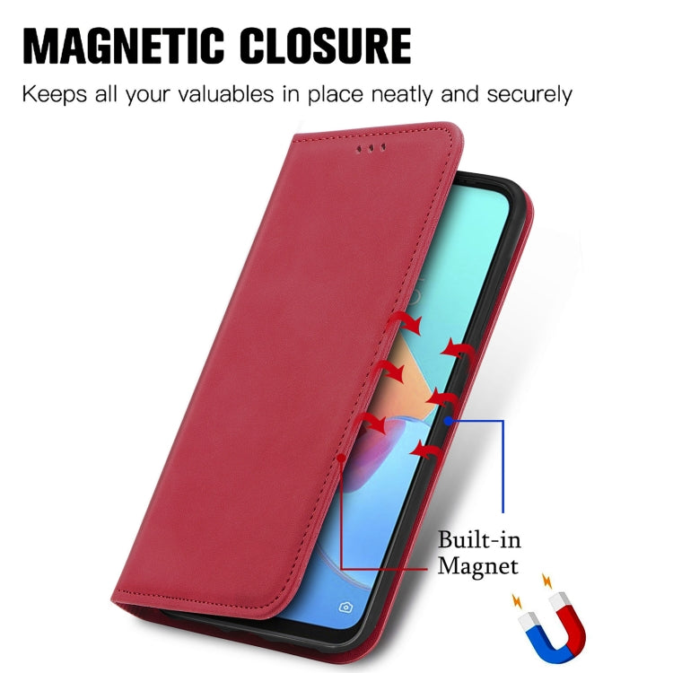 For Tecno Spark 8C Retro Skin Feel Magnetic Leather Phone Case