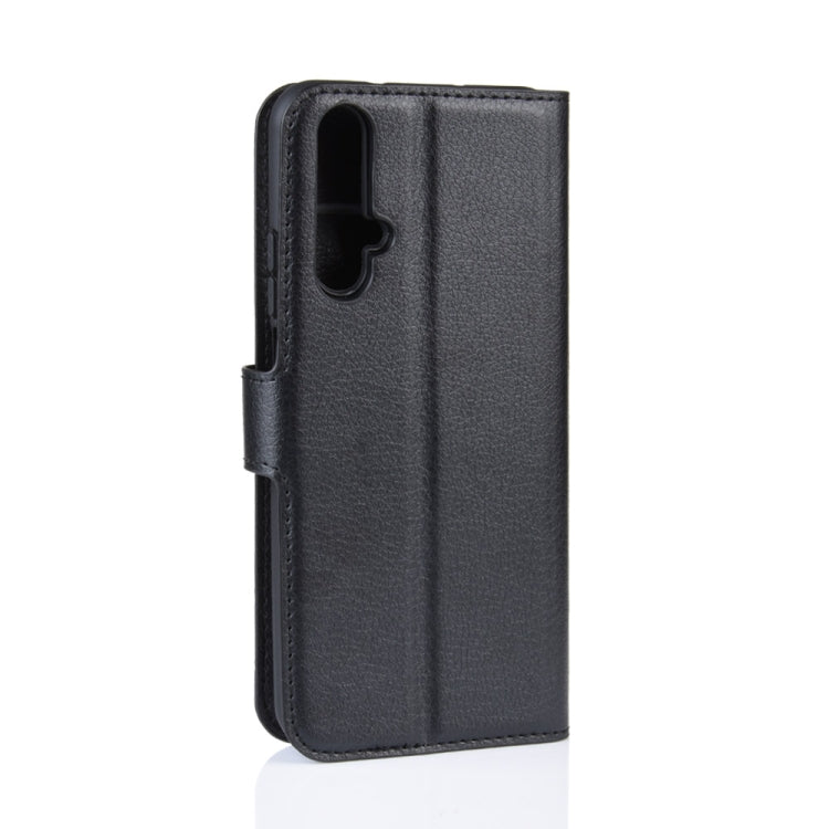 Litchi Texture Horizontal Flip Leather Case with Wallet & Holder & Card Slots for Huawei Honor 20