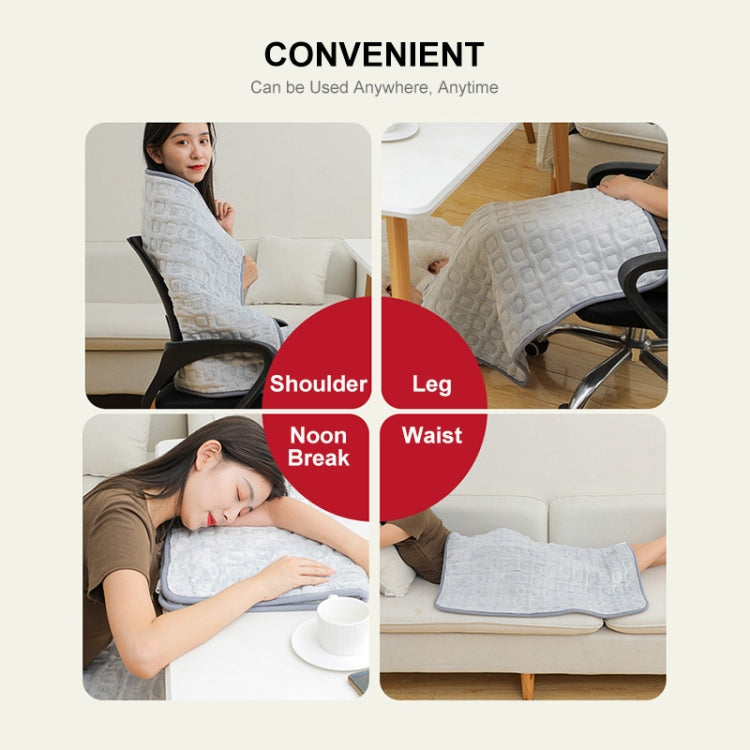 Washable Heating Pad Adjustable Temperature Winter Electric Blanket Auto Shut-Off, Size:80*100cm