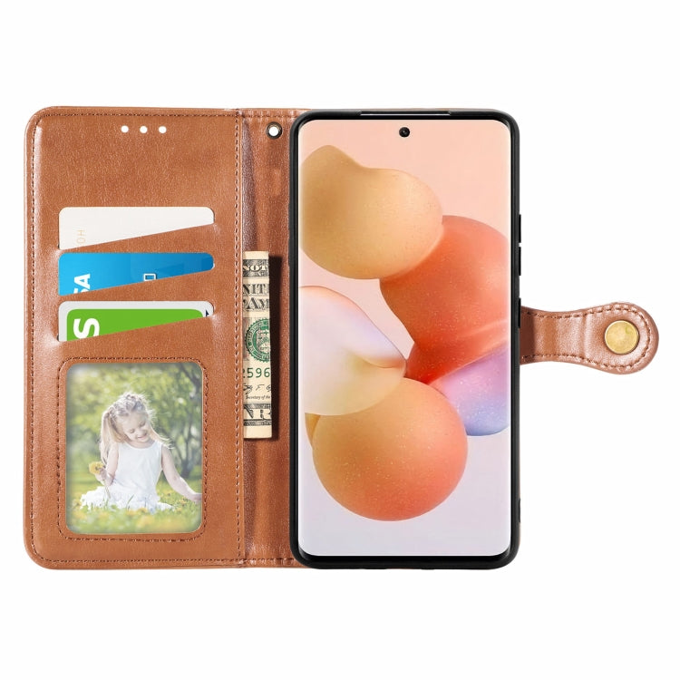 For Xiaomi 12T / 12T Pro / Redmi K50 Ultra Retro Solid Color Buckle Leather Phone Case