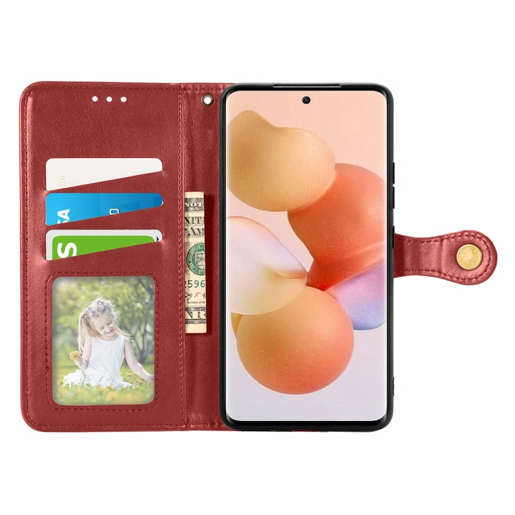 For Xiaomi 12T / 12T Pro / Redmi K50 Ultra Retro Solid Color Buckle Leather Phone Case