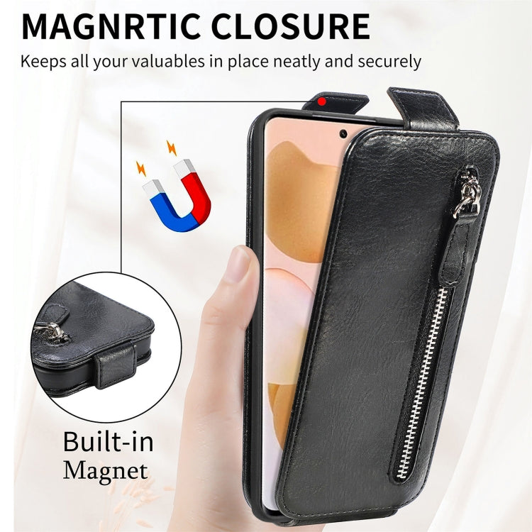 For Xiaomi 12T / 12T Pro / Redmi K50 Ultra Zipper Wallet Vertical Flip Leather Phone Case