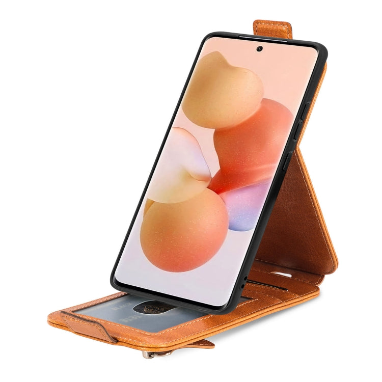 For Xiaomi 12T / 12T Pro / Redmi K50 Ultra Zipper Wallet Vertical Flip Leather Phone Case