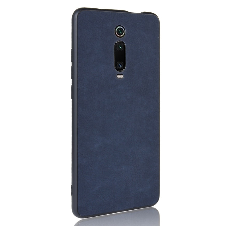 Shockproof Sheep Skin PC + PU + TPU Case For Xiaomi Redmi K20/K20 Pro(Blue)