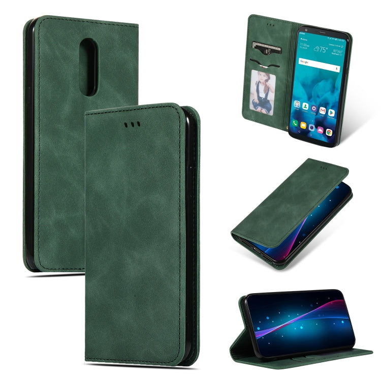 Retro Skin Feel Business Magnetic Horizontal Flip Leather Case for LG Stylo 4 & LG Stylus 4