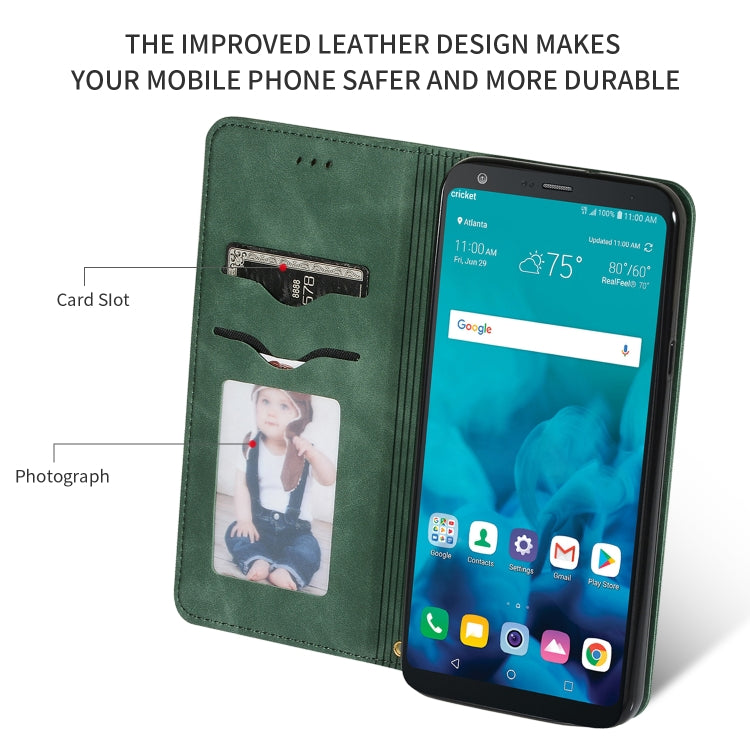 Retro Skin Feel Business Magnetic Horizontal Flip Leather Case for LG Stylo 4 & LG Stylus 4