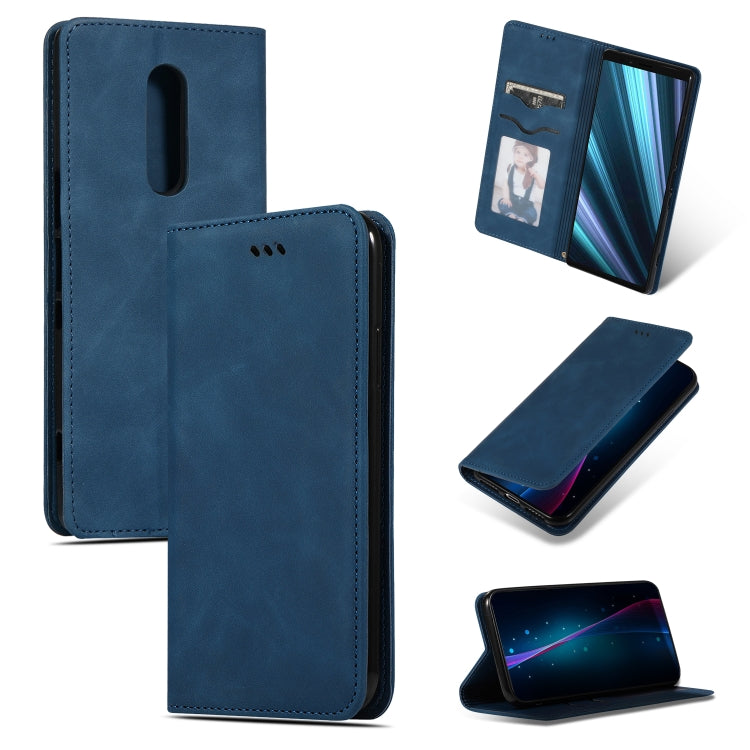 Retro Skin Feel Business Magnetic Horizontal Flip Leather Case for Sony Xperia 1 & Xperia XZ4