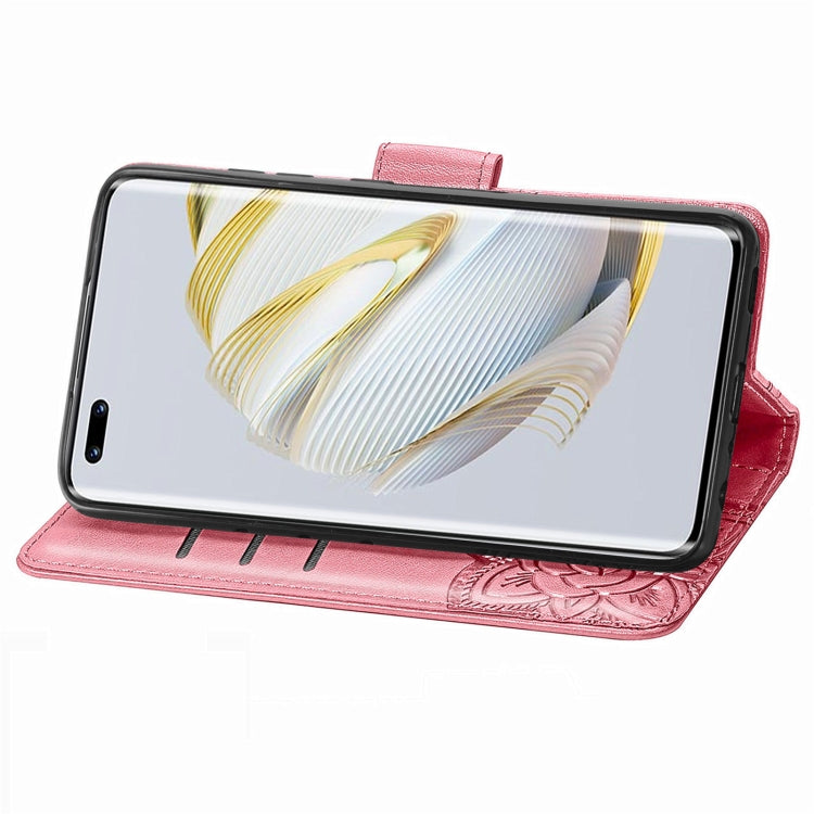 For Huawei Nova 10 Pro Butterfly Love Flower Embossed Leather Phone Case