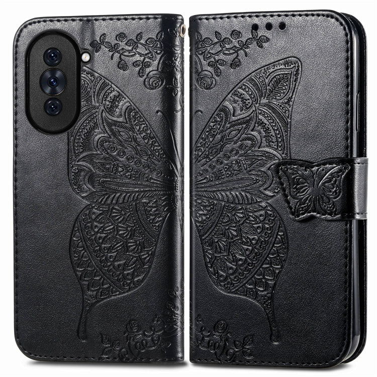 For Huawei Nova 10 Pro Butterfly Love Flower Embossed Leather Phone Case