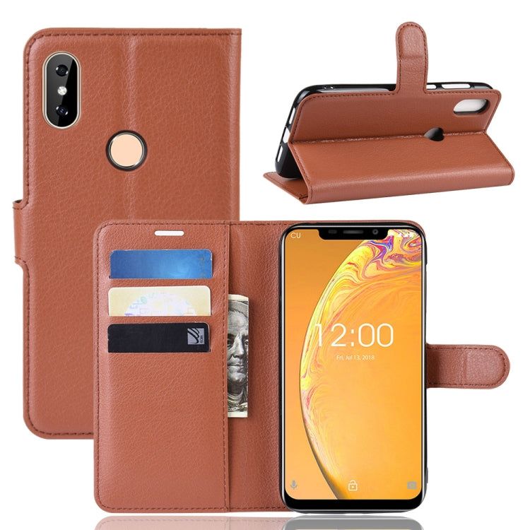 Litchi Skin PU Leather Wallet Stand Mobile Casing for Oukitel C13 Pro