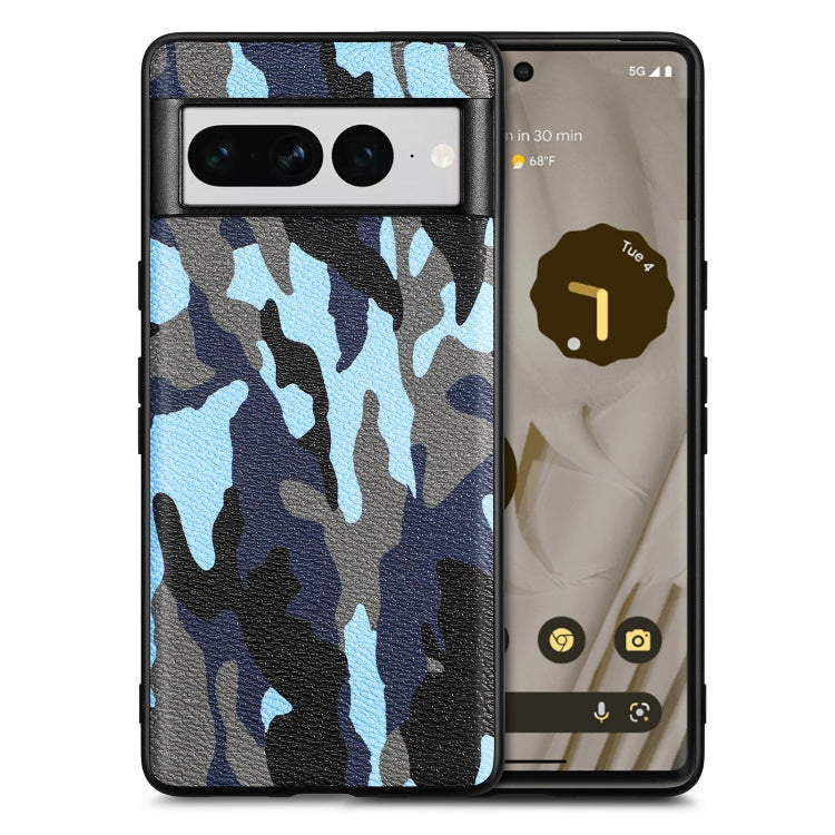 For Google Pixel 7 Pro Camouflage Leather Phone Case