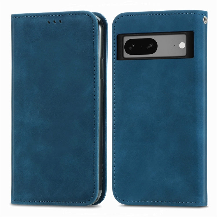 For Google Pixel 7 Retro Skin Feel Magnetic Leather Phone Case
