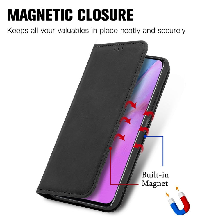 For Infinix Note 11 Retro Skin Feel Magnetic Leather Phone Case