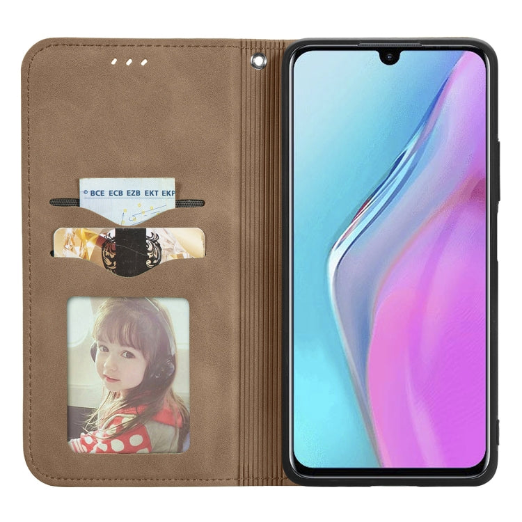 For Infinix Note 11 Retro Skin Feel Magnetic Leather Phone Case
