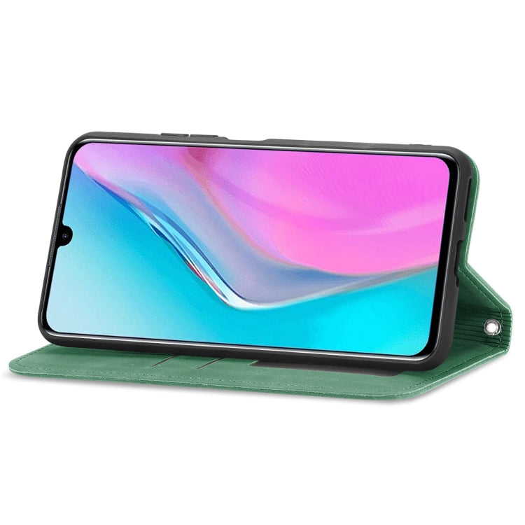 For Infinix Note 11 Retro Skin Feel Magnetic Leather Phone Case