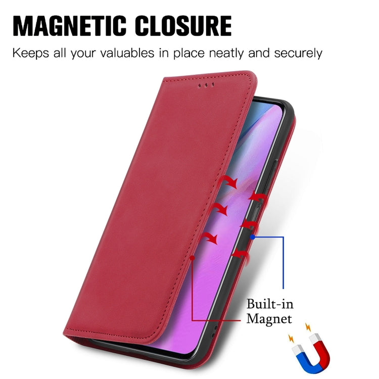 For Infinix Note 11 Retro Skin Feel Magnetic Leather Phone Case
