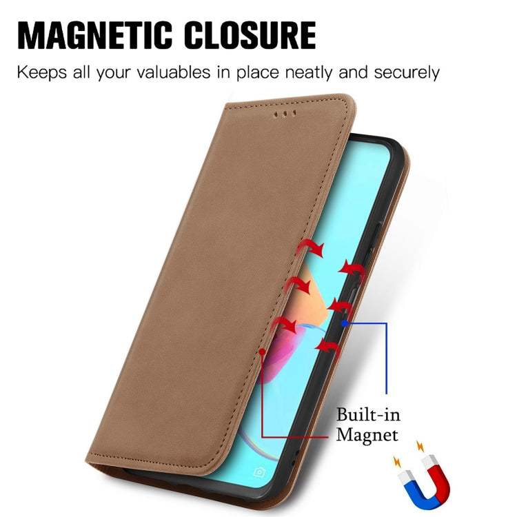 For Tecno Spark 8P Retro Skin Feel Magnetic Leather Phone Case