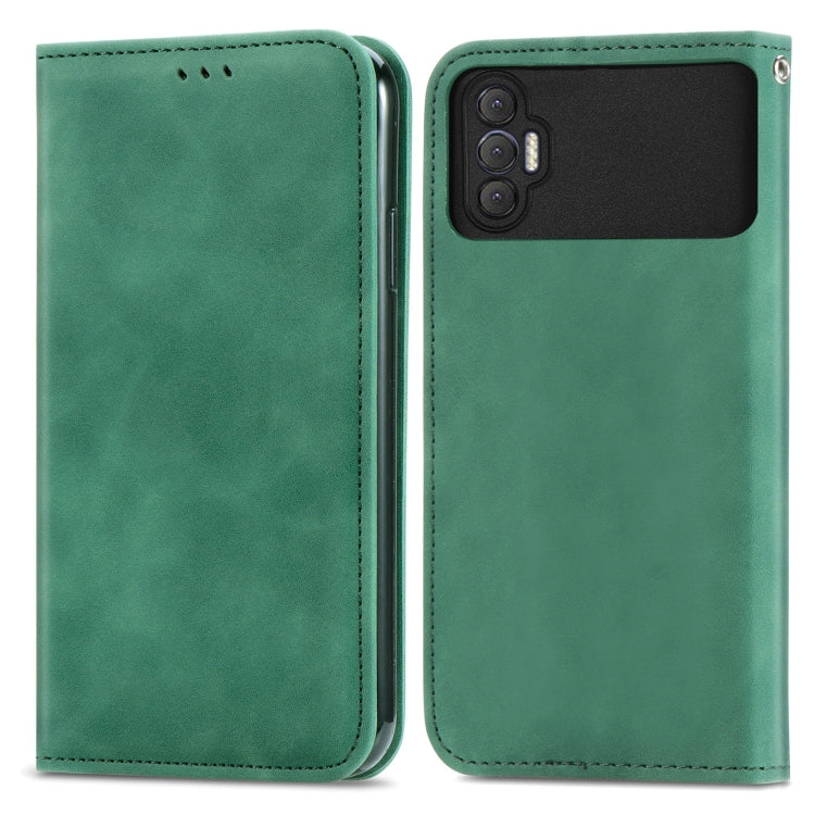For Tecno Spark 8P Retro Skin Feel Magnetic Leather Phone Case