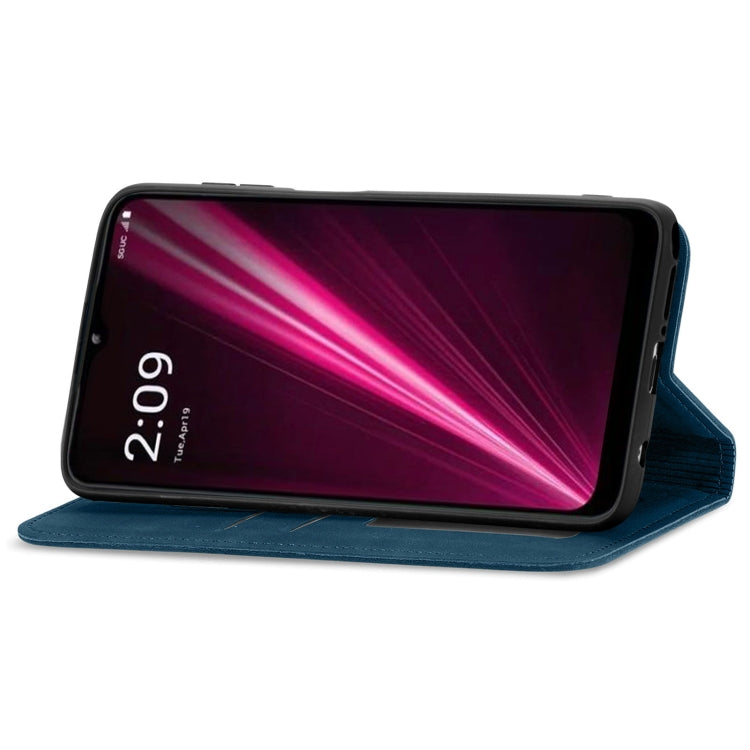 For T-Mobile Revvl 6 5G Retro Skin Feel Magnetic Leather Phone Case