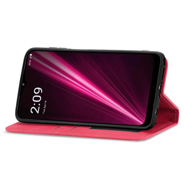 For T-Mobile Revvl 6 Pro 5G Retro Skin Feel Magnetic Leather Phone Case