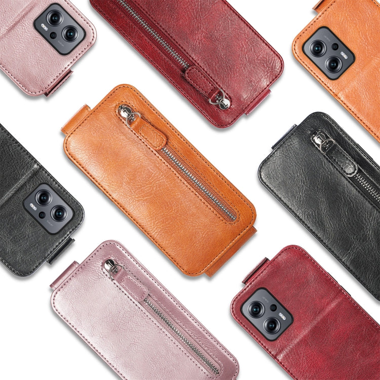 For Honor 70 Zipper Wallet Vertical Flip Leather Phone Case