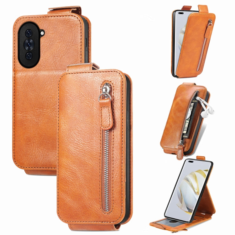 For Huawei Nova 10 Pro Zipper Wallet Vertical Flip Leather Phone Case
