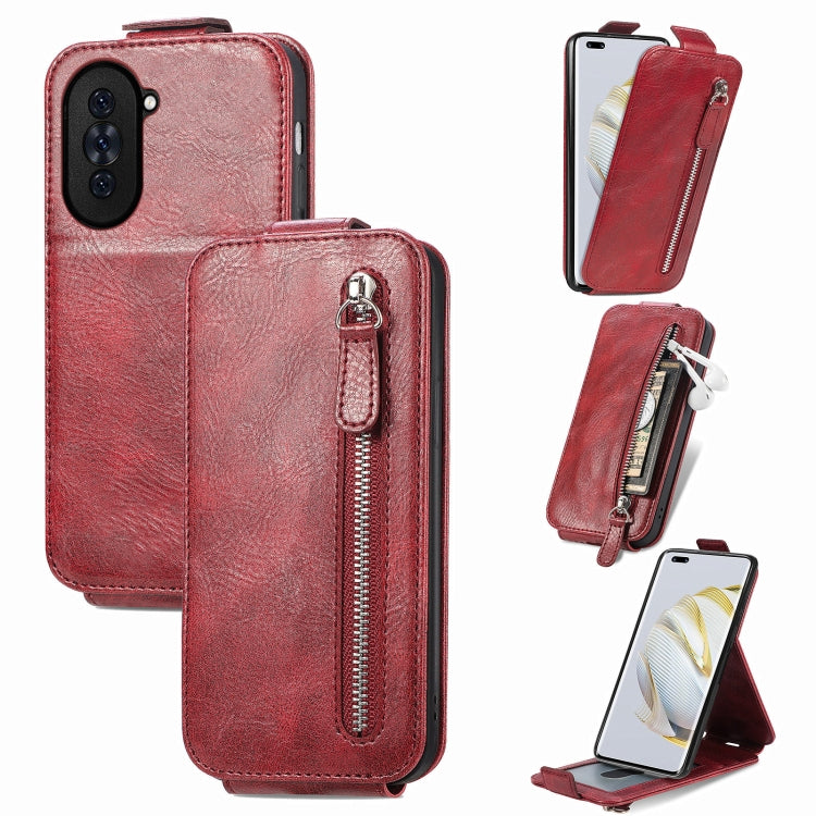 For Huawei Nova 10 Pro Zipper Wallet Vertical Flip Leather Phone Case