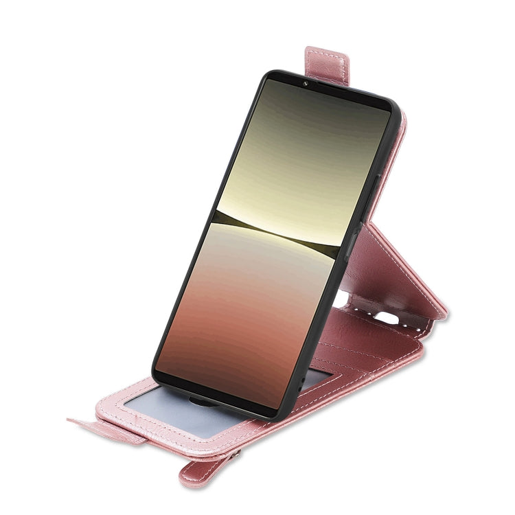 For Sony Xperia 5 IV Zipper Wallet Vertical Flip Leather Phone Case