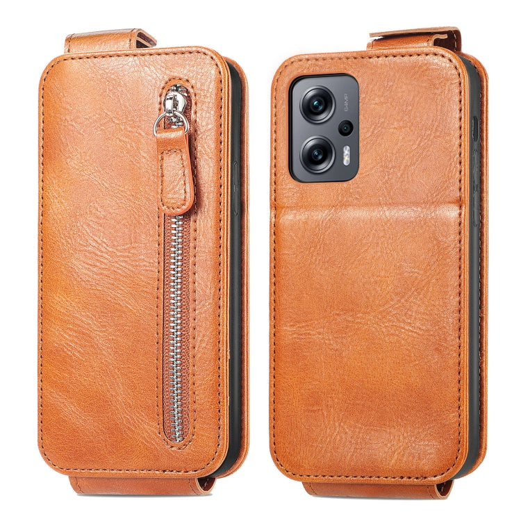 For Xiaomi Redmi Note 11T Zipper Wallet Vertical Flip Leather Phone Case