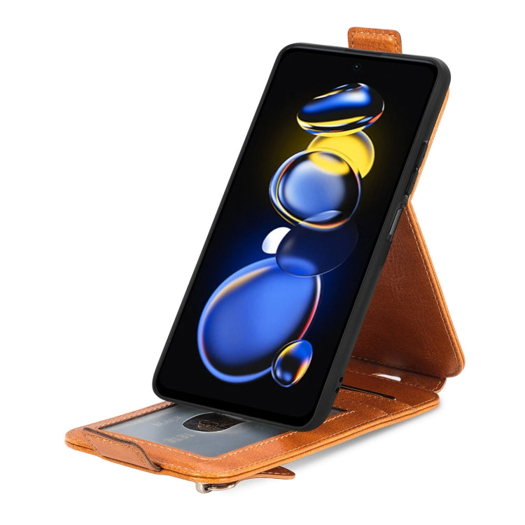 For Xiaomi Redmi Note 11T Zipper Wallet Vertical Flip Leather Phone Case