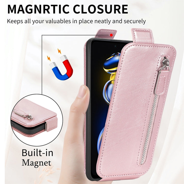 For Xiaomi Redmi Note 11T Zipper Wallet Vertical Flip Leather Phone Case