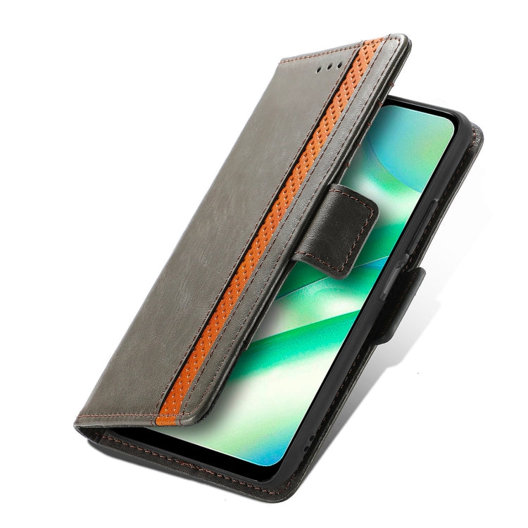 For Realme C33 CaseNeo Splicing Dual Magnetic Buckle Leather Phone Case