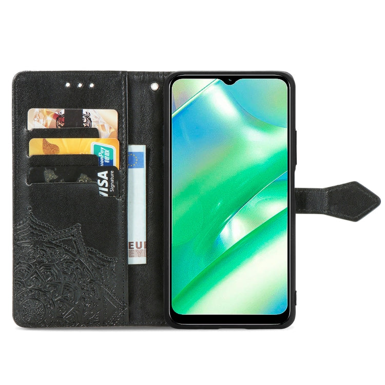 For Realme C33 Mandala Flower Embossed Leather Phone Case
