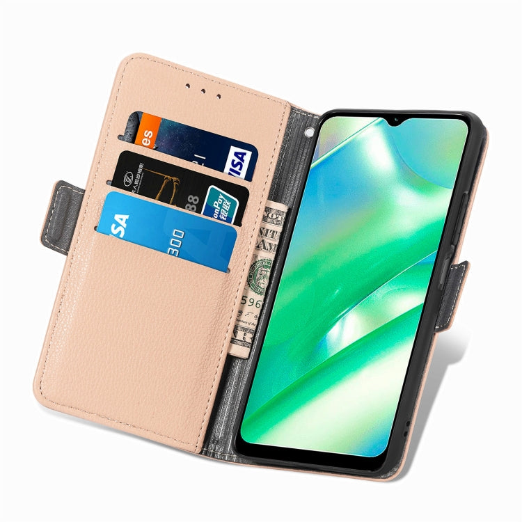 For Realme C33 Stereoscopic Flowers Leather Phone Case