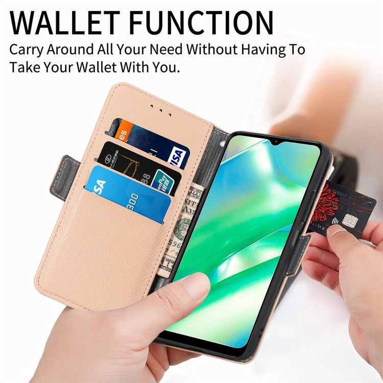 For Realme C33 Stereoscopic Flowers Leather Phone Case