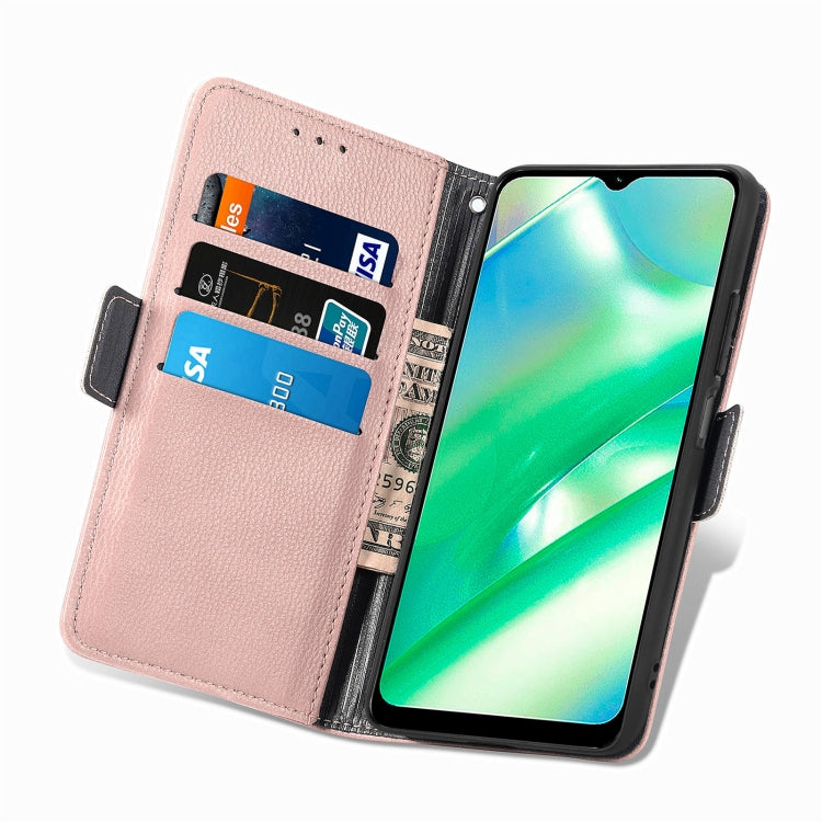 For Realme C33 Stereoscopic Flowers Leather Phone Case