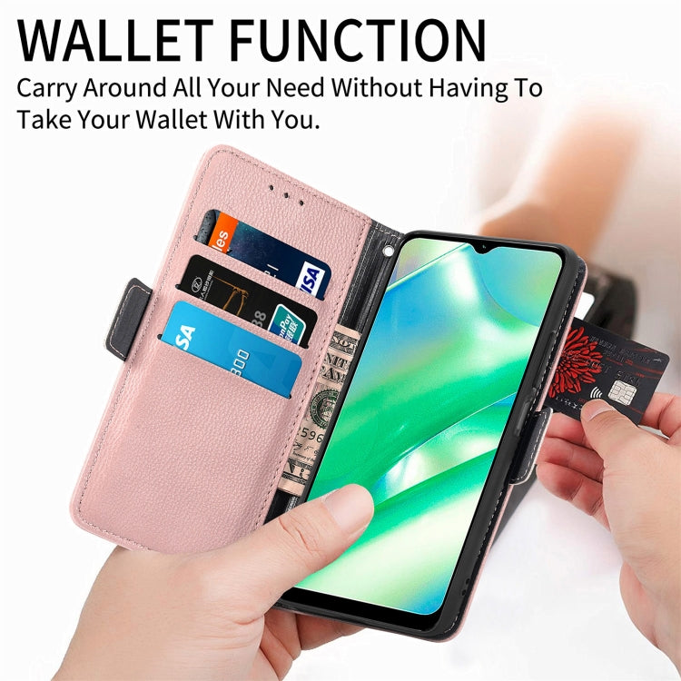 For Realme C33 Stereoscopic Flowers Leather Phone Case