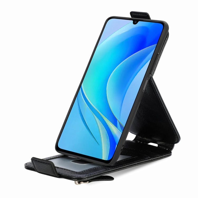 For Huawei Nova Y70 Zipper Wallet Vertical Flip Leather Phone Case