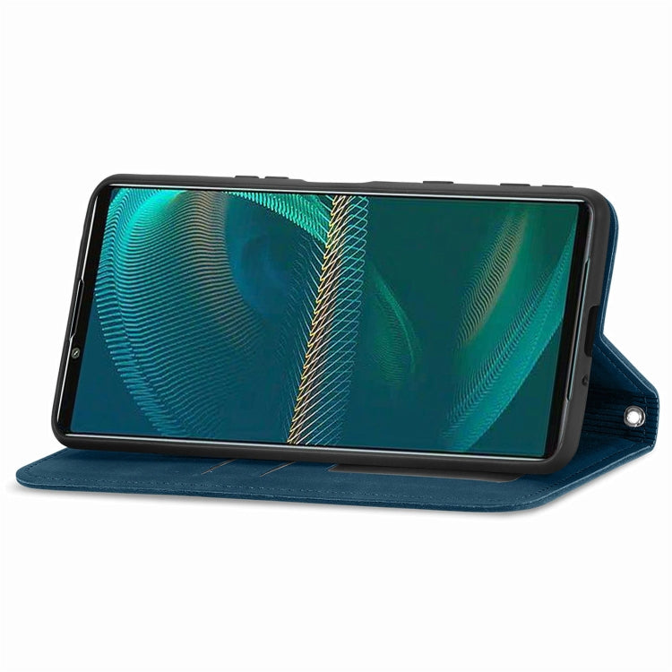 For Sony Xperia 5 IV Retro Skin Feel Magnetic Leather Phone Case