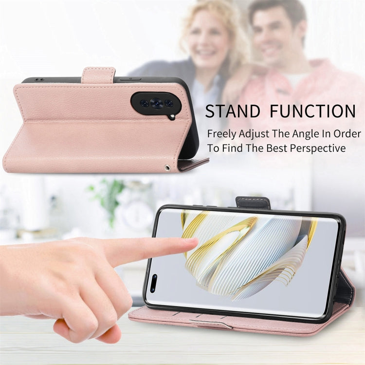 For Huawei Nova 10 Pro Stereoscopic Flowers Leather Phone Case